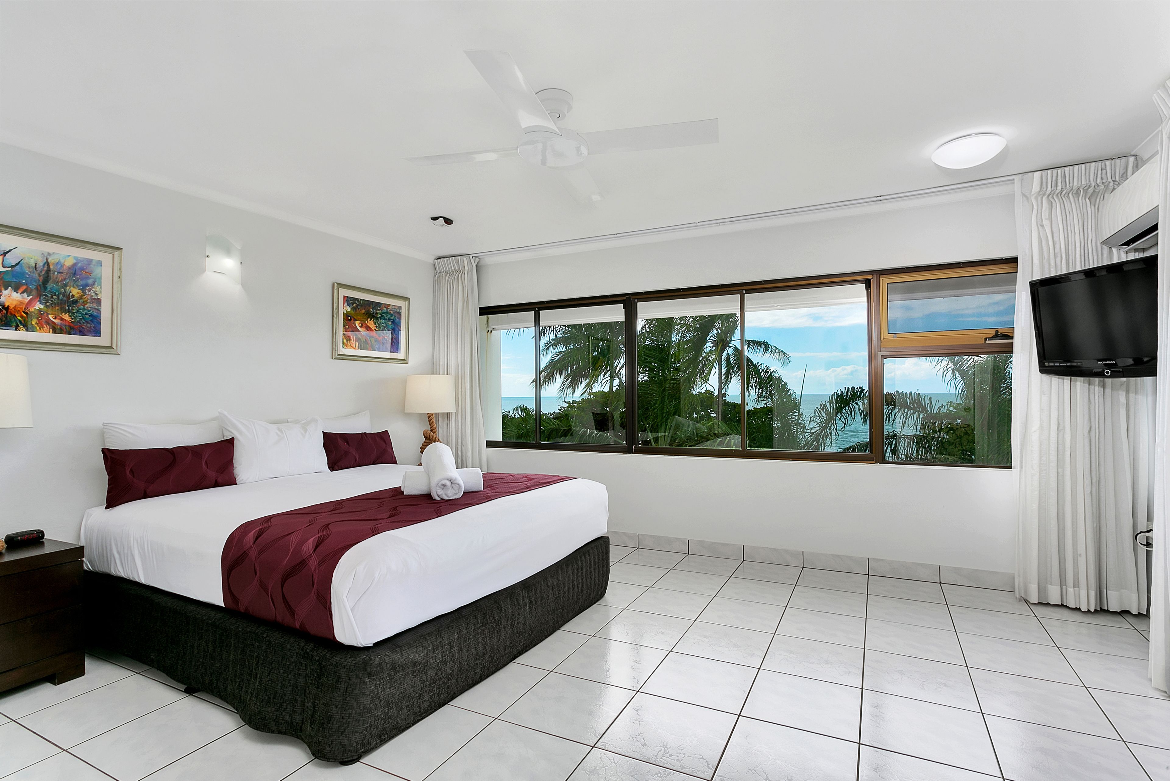 Superior Three Bedroom Sea View Apartment | Premium bedding, in-room safe, desk, soundproofing