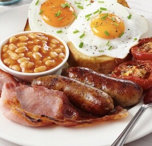 Daily English breakfast for a fee