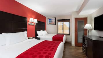 Desk, blackout curtains, iron/ironing board, rollaway beds