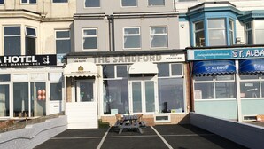A hotel named "The Sandford" with a sign for "St. Albans" adjacent to it. - The Sandford Promenade (Blackpool)