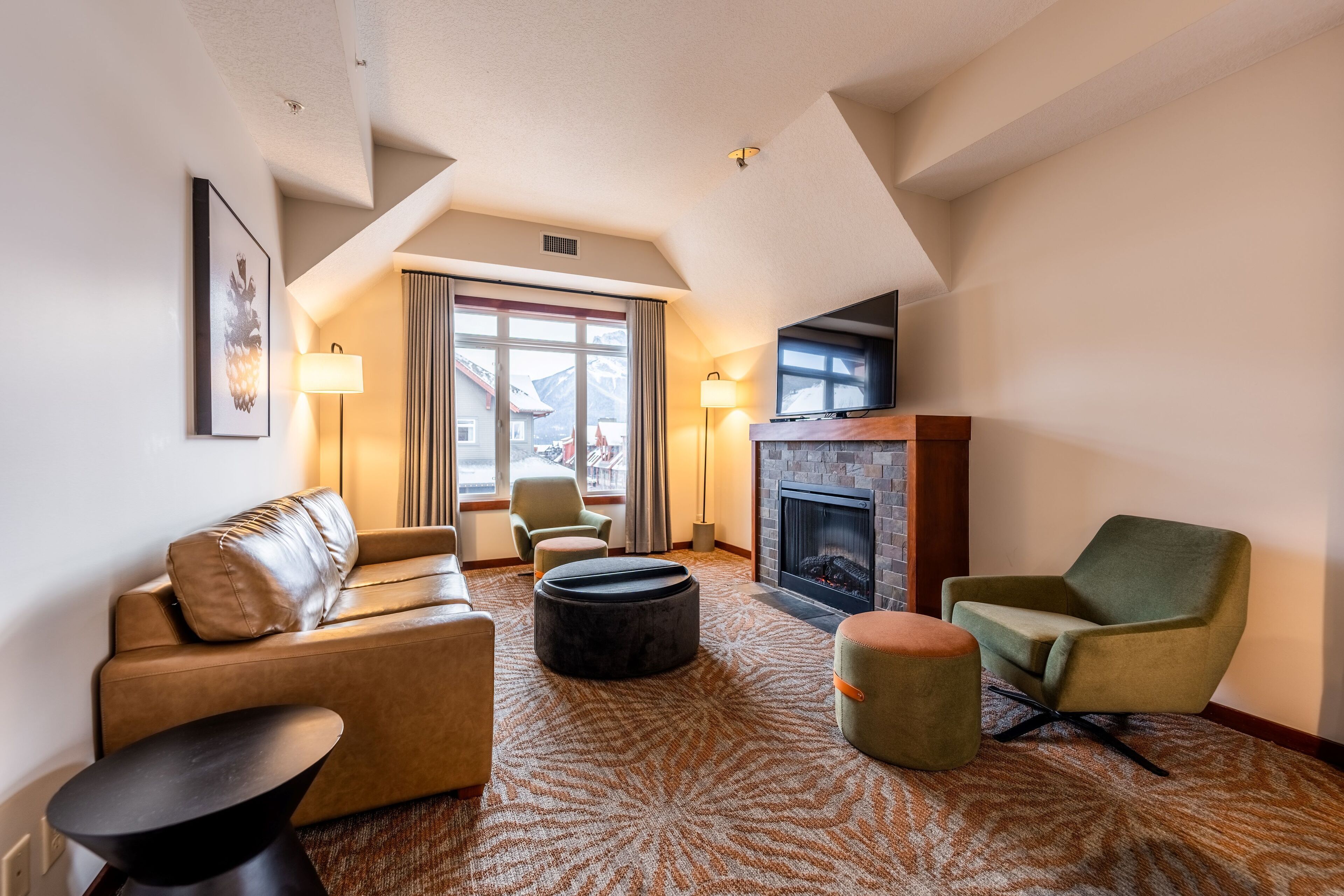 premium suite, 2 bedrooms, mountain view | in-room safe, blackout curtains, iron/ironing board, free wifi