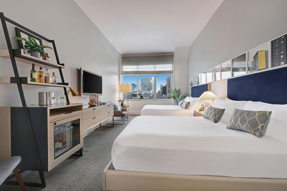 Frette Italian sheets, premium bedding, pillowtop beds, minibar