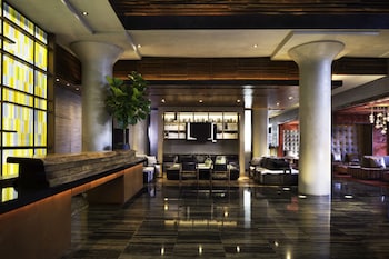 Hotel entrance and lobby at Ink 48 Hotel