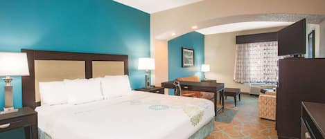 Literie de qualité supérieure, surmatelas, minibar, bureau