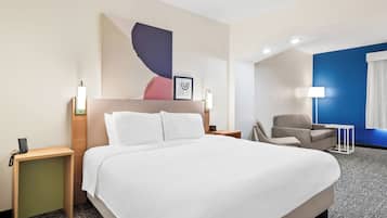 Room, 1 King Bed with Sofa bed | Premium bedding, pillowtop beds, minibar, desk