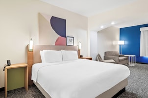 Room, 1 King Bed with Sofa bed | Premium bedding, pillowtop beds, minibar, desk