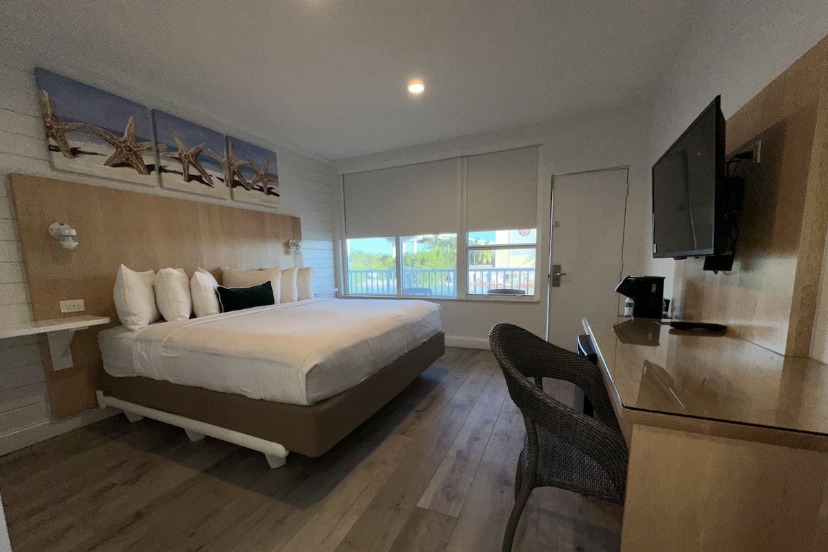 Standard King Water View | Premium bedding, Tempur-Pedic beds, in-room safe, desk