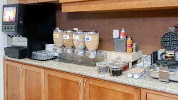 Free daily buffet breakfast