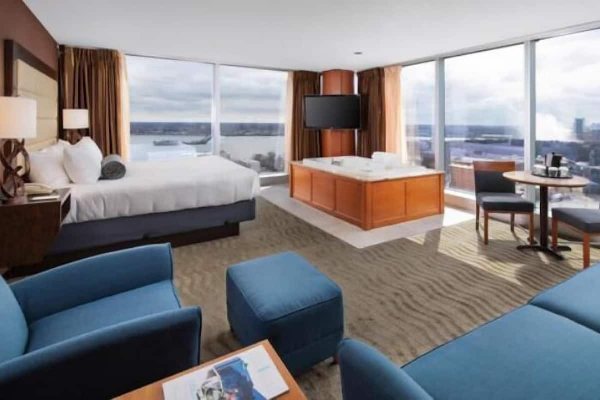 In-room safe, desk, blackout curtains, iron/ironing board