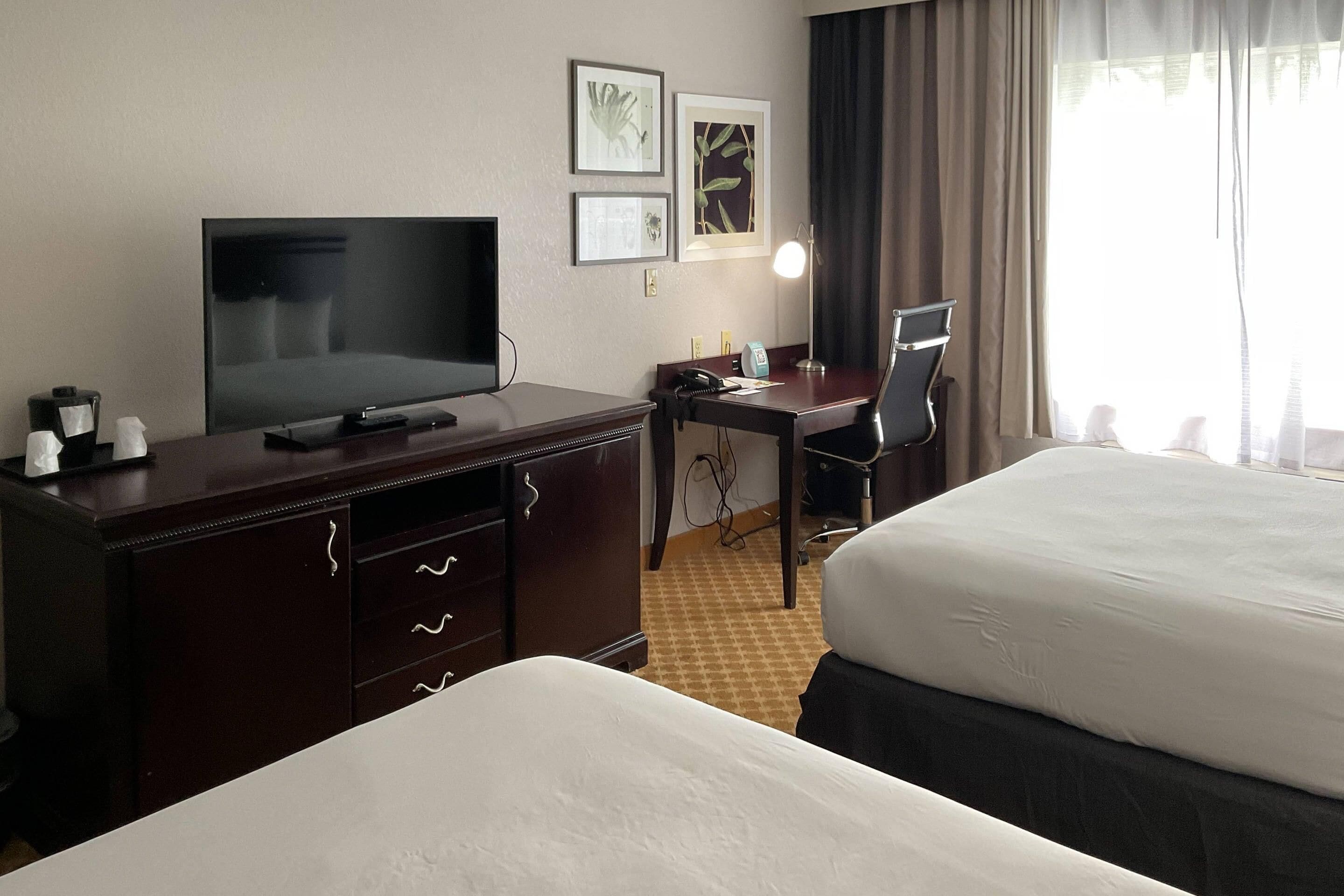 Premium Room, 2 Queen Beds, Non Smoking | Desk, iron/ironing board, free cribs/infant beds, rollaway beds