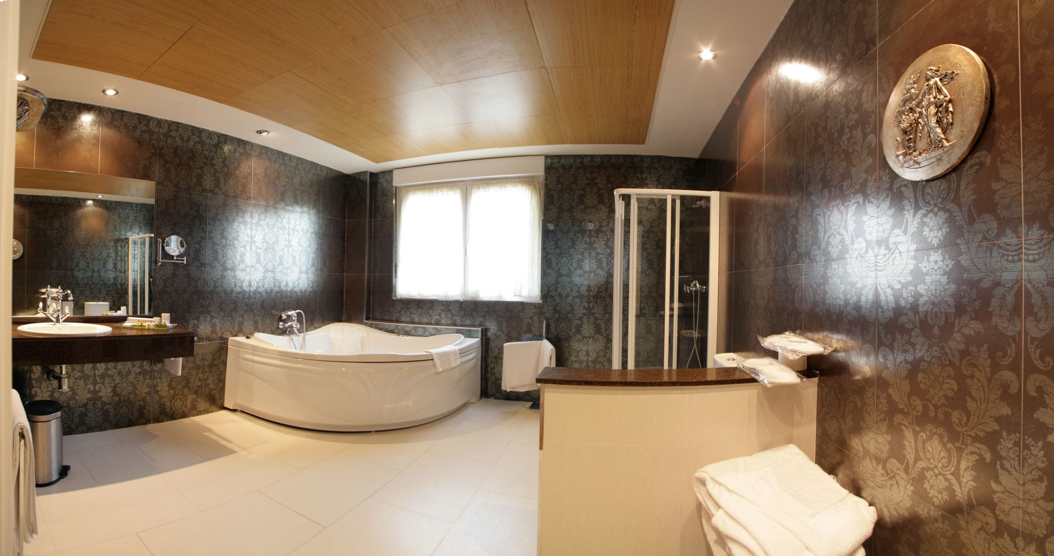 triple room | bathroom | shower, hair dryer, towels