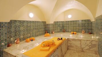 Turkish bath/hammam, body treatments, hydrotherapy, body wraps