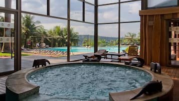 Indoor pool, outdoor pool