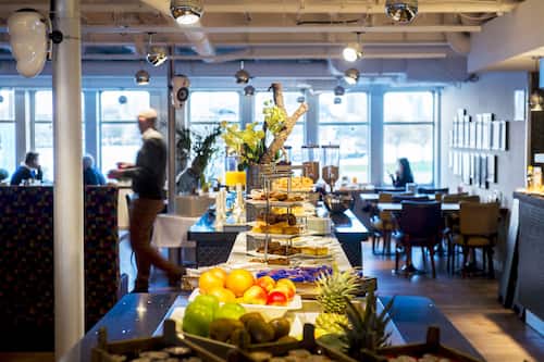Daily buffet breakfast for a fee