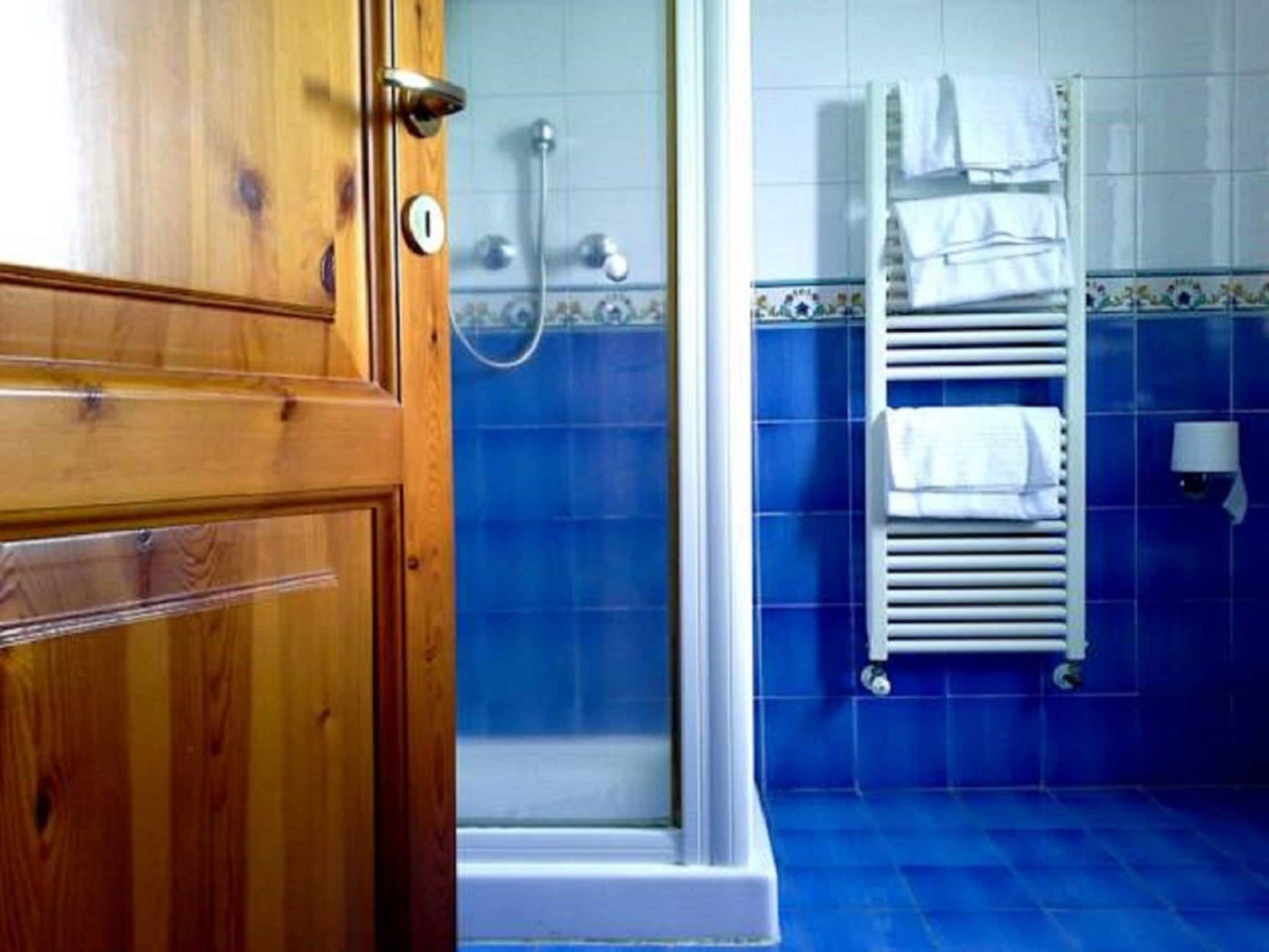 shower, free toiletries, hair dryer, bidet