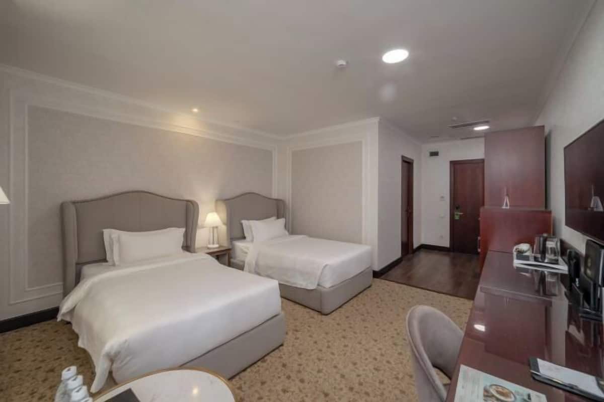 Ropa de cama de alta calidad y minibar