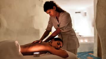 Salas de tratamiento para parejas, baño turco, tratamientos corporales