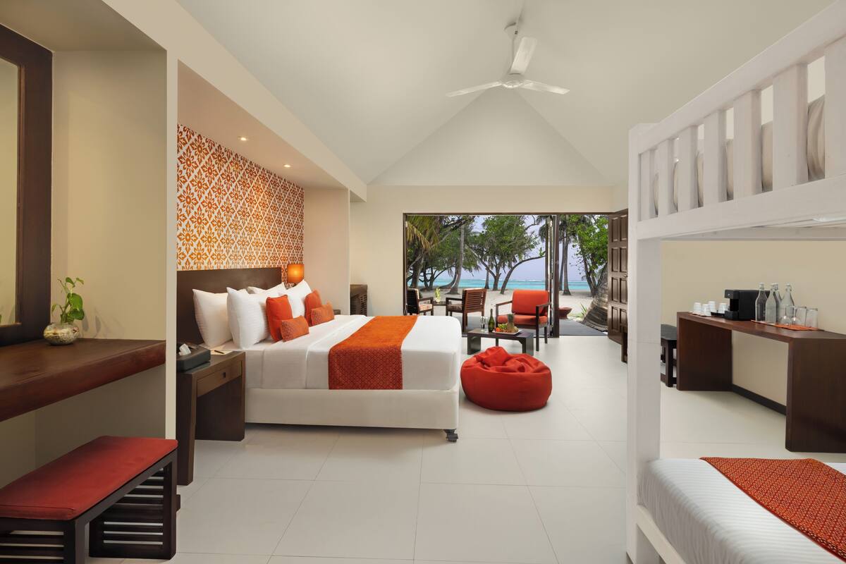 Villa – deluxe (Beach) | Dundyner, minibar, safe på rommet og blendingsgardiner