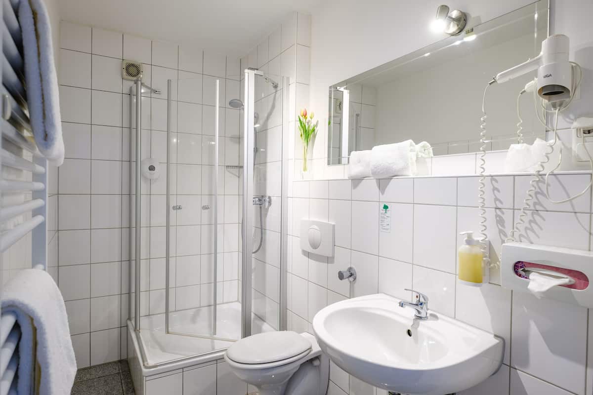 free toiletries, hair dryer, bathrobes, slippers