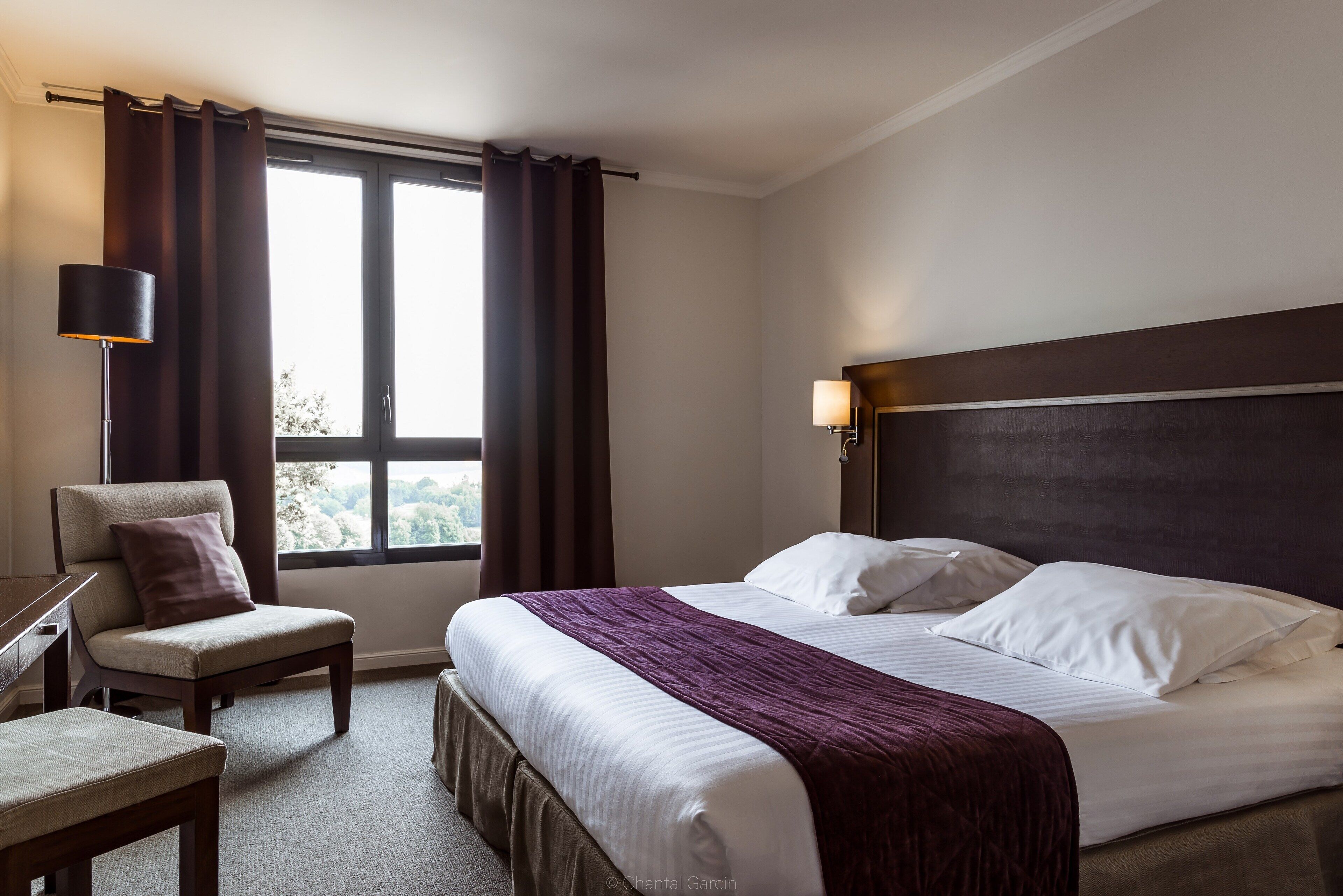 luxury room, 1 king bed, golf view | 1 bedroom, in-room safe, desk, blackout curtains