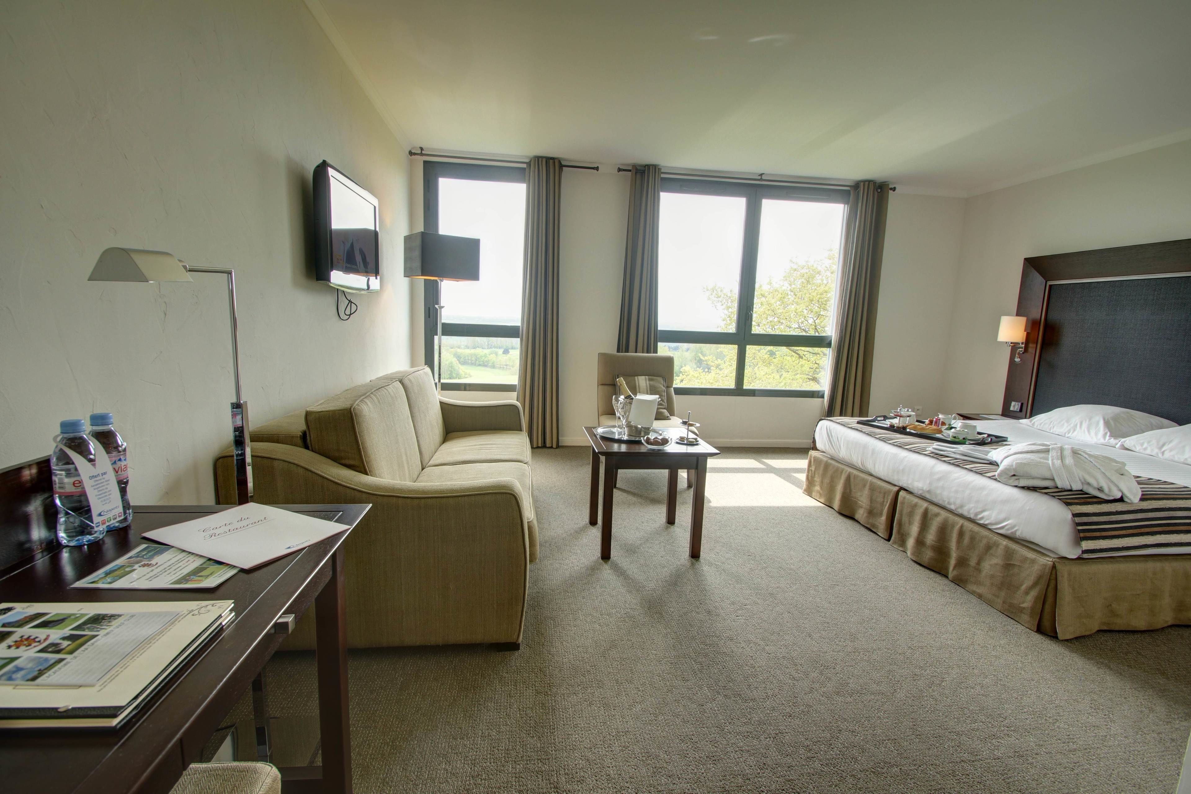 junior suite, 1 king bed, golf view | view from room