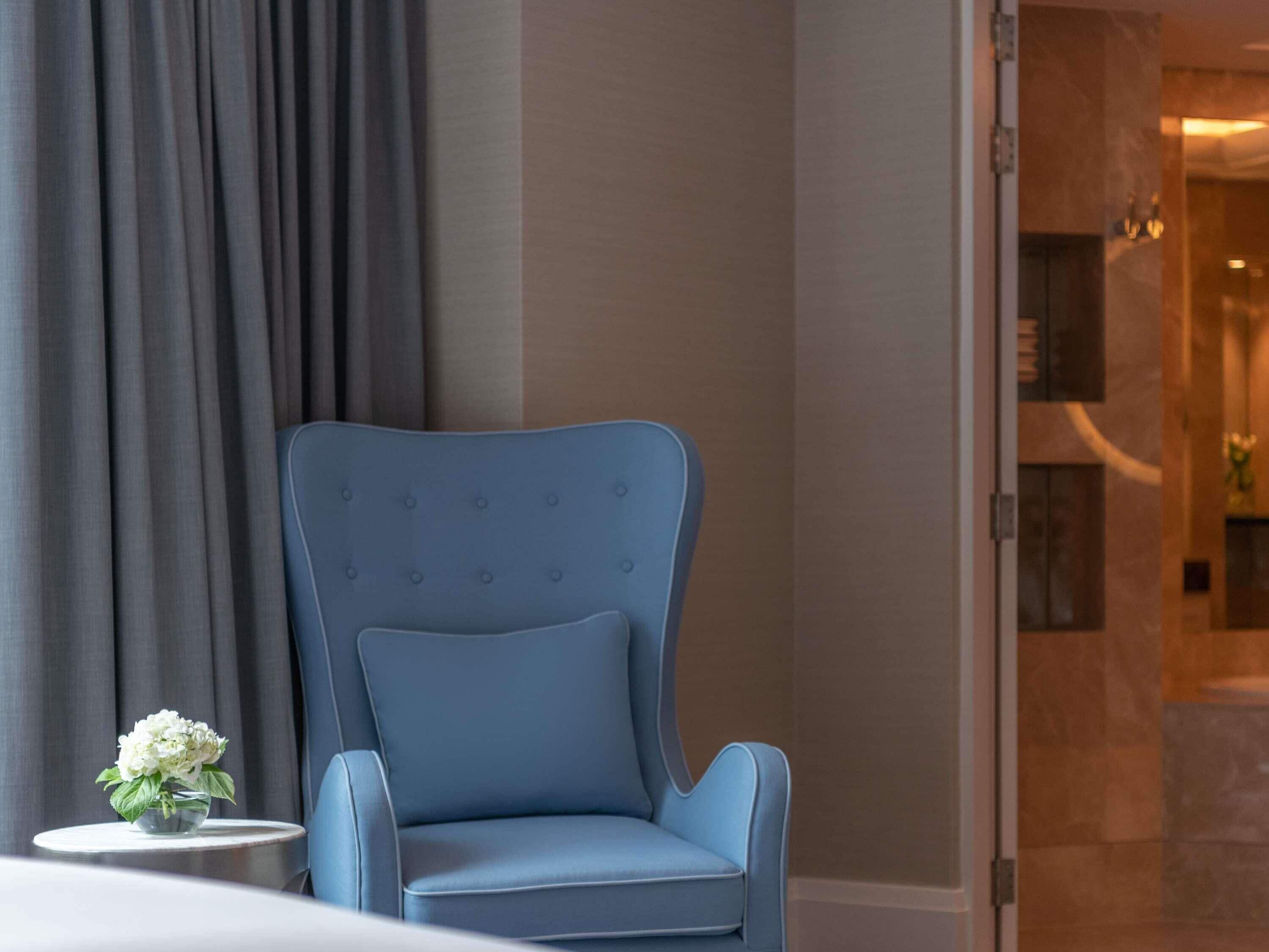 Premium bedding, down duvets, Select Comfort beds, minibar