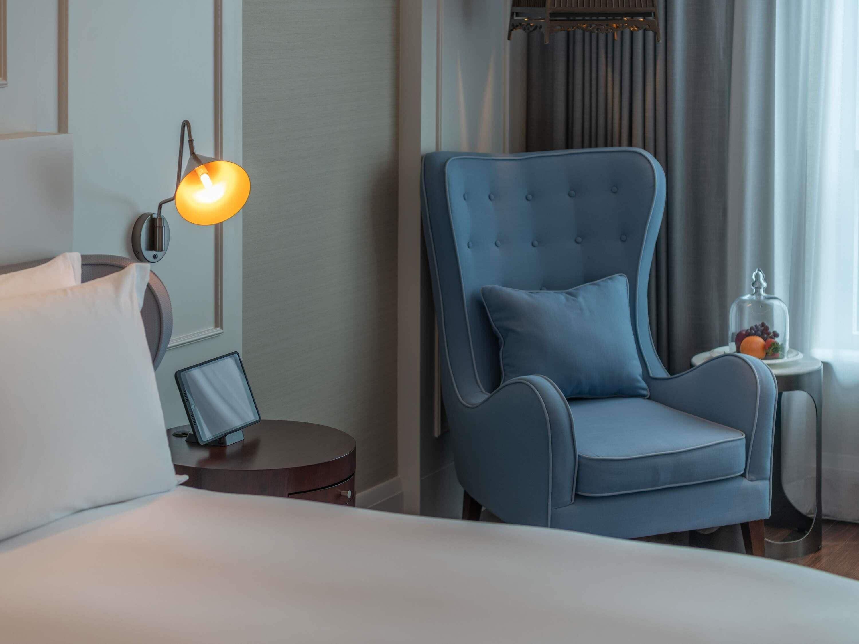 Luxe beddengoed, donsdekens, Select Comfort-bedden, een minibar
