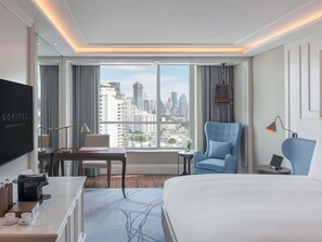 Luxe beddengoed, donsdekens, Select Comfort-bedden, een minibar
