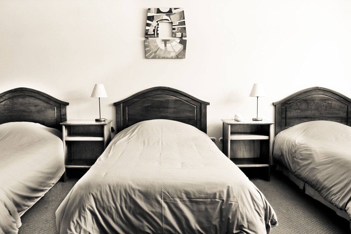Premium bedding, down comforters, pillowtop beds, in-room safe