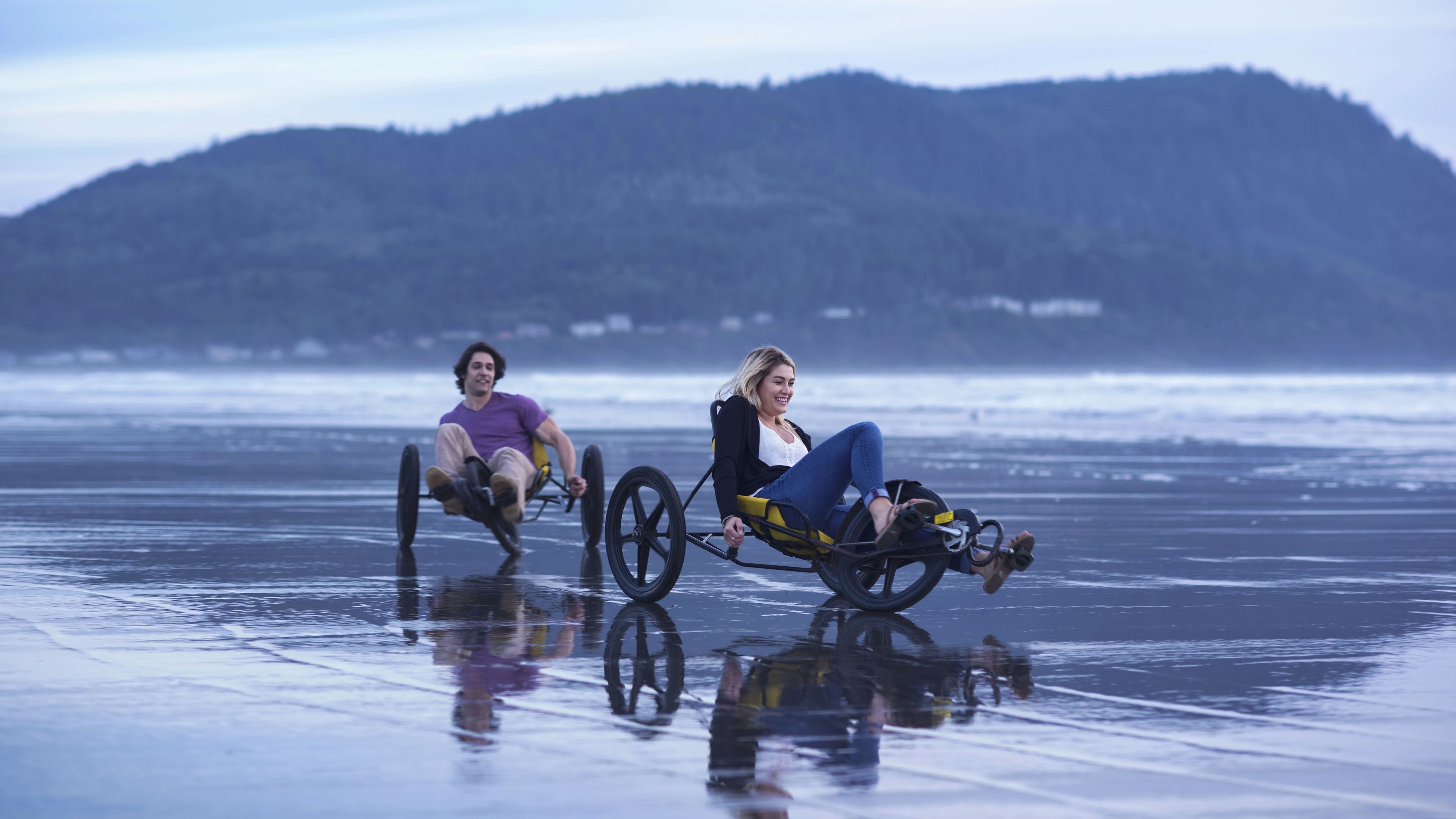 beach nearby, white sand