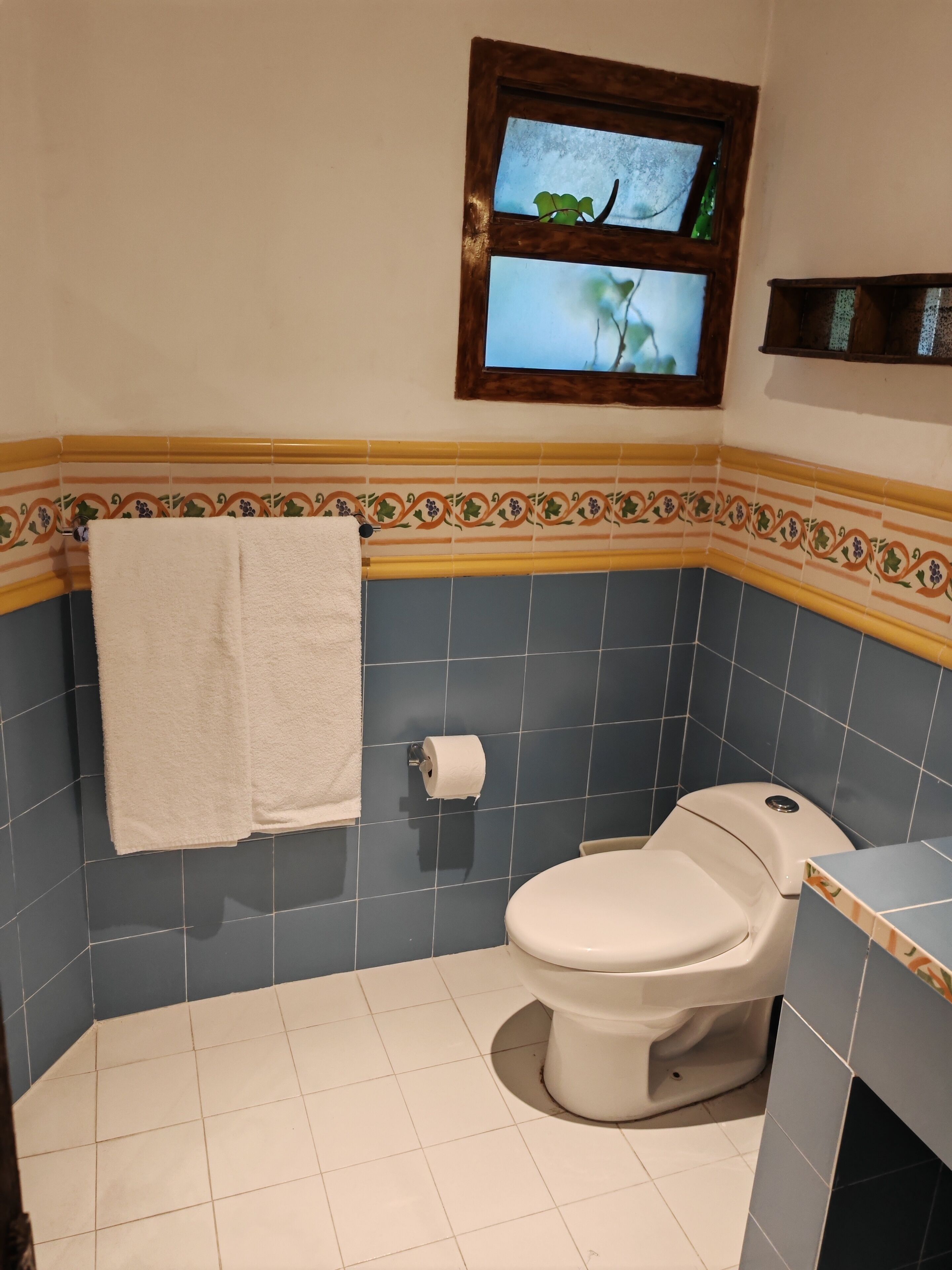 shower, free toiletries, towels