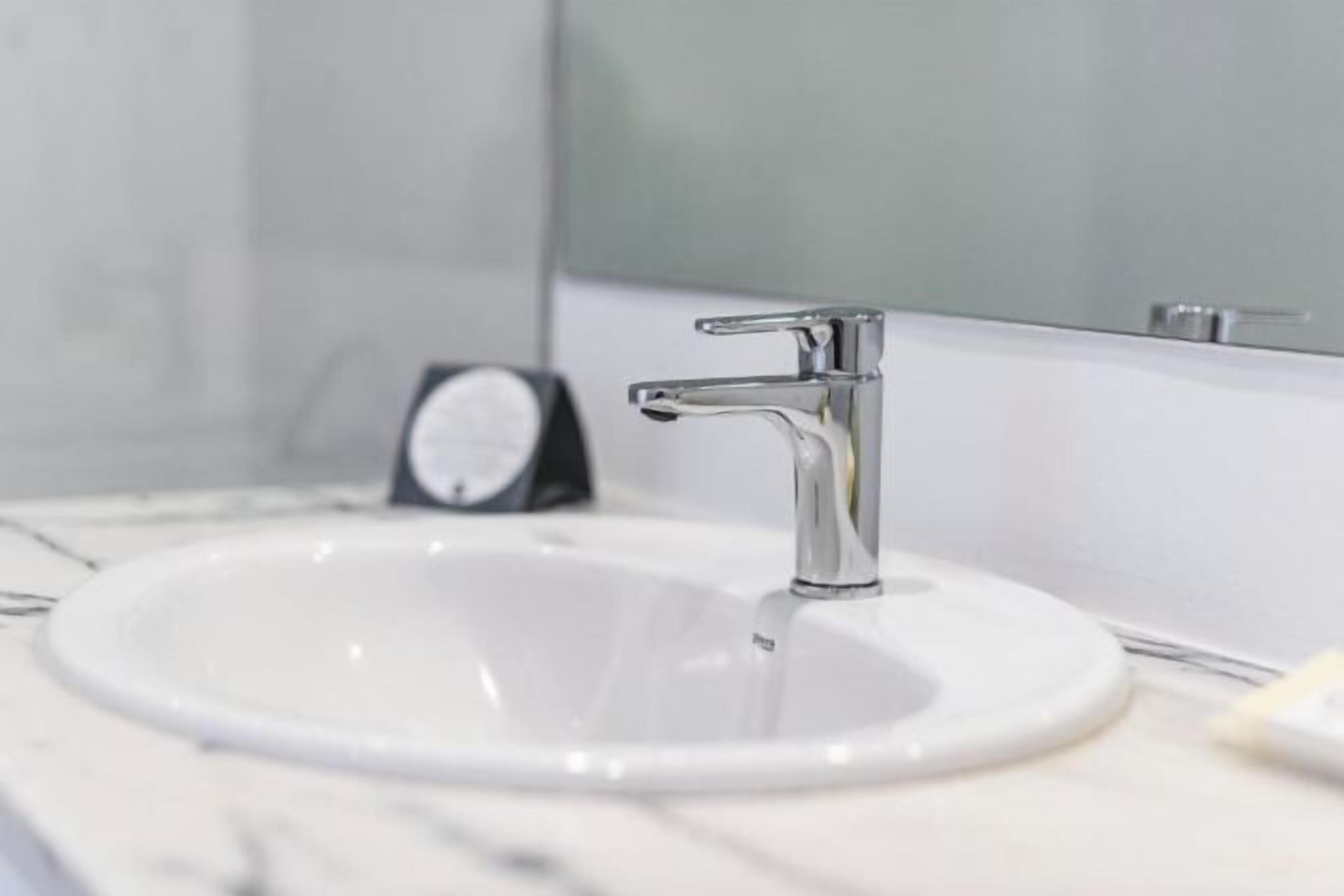 Bathroom | Bathtub, free toiletries, hair dryer, towels