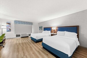 华丽客房, 2 张大床 | 高档床上用品、羽绒被、加厚床垫、客房内保险箱