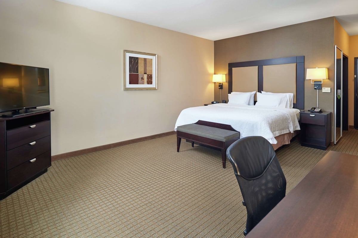 In-room safe, desk, laptop workspace, blackout drapes