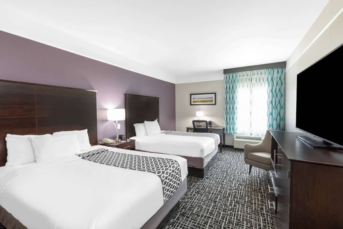 Room, 2 Queen Beds, Non Smoking | Premium bedding, desk, laptop workspace, blackout drapes