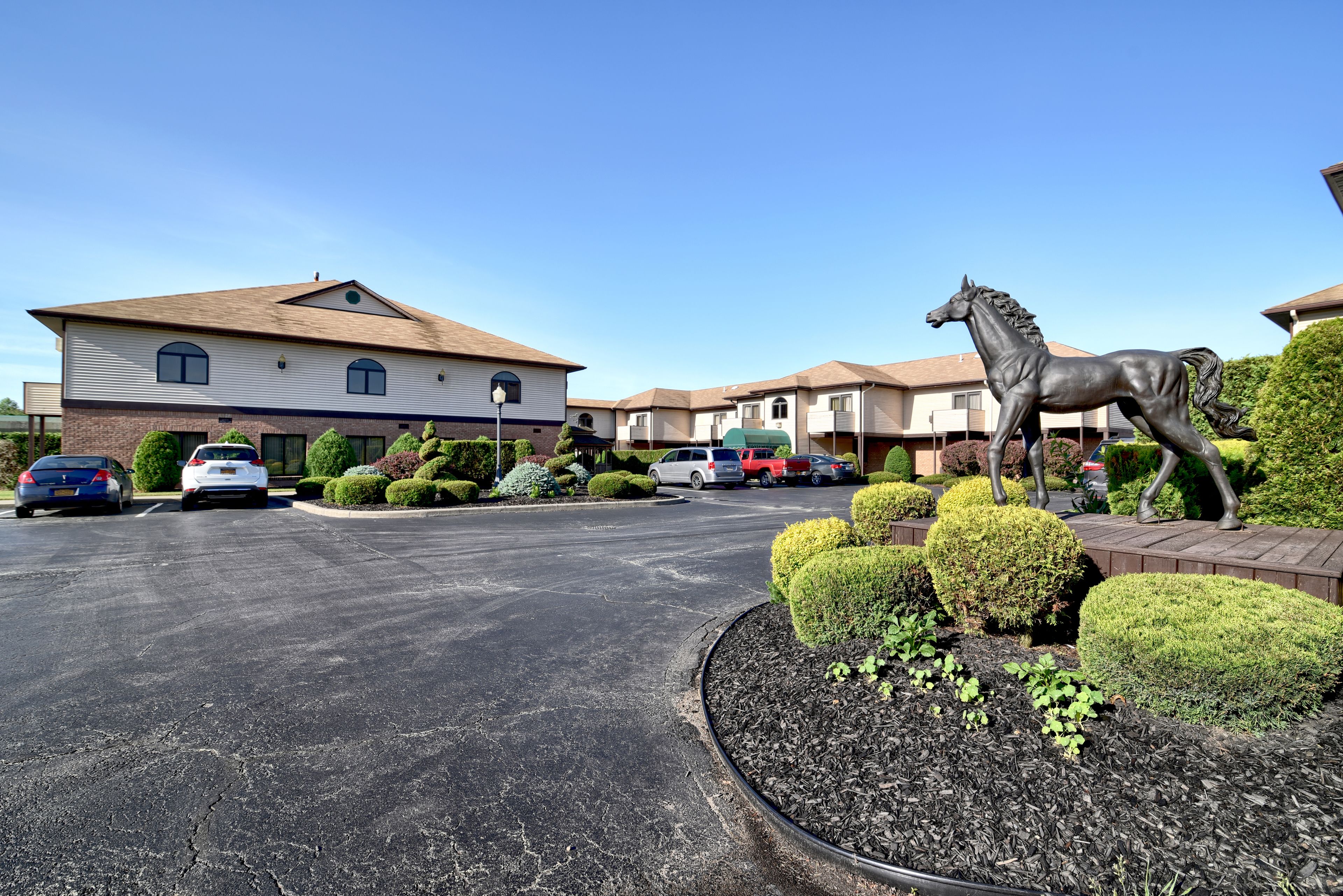 Vista frontal de la propiedad