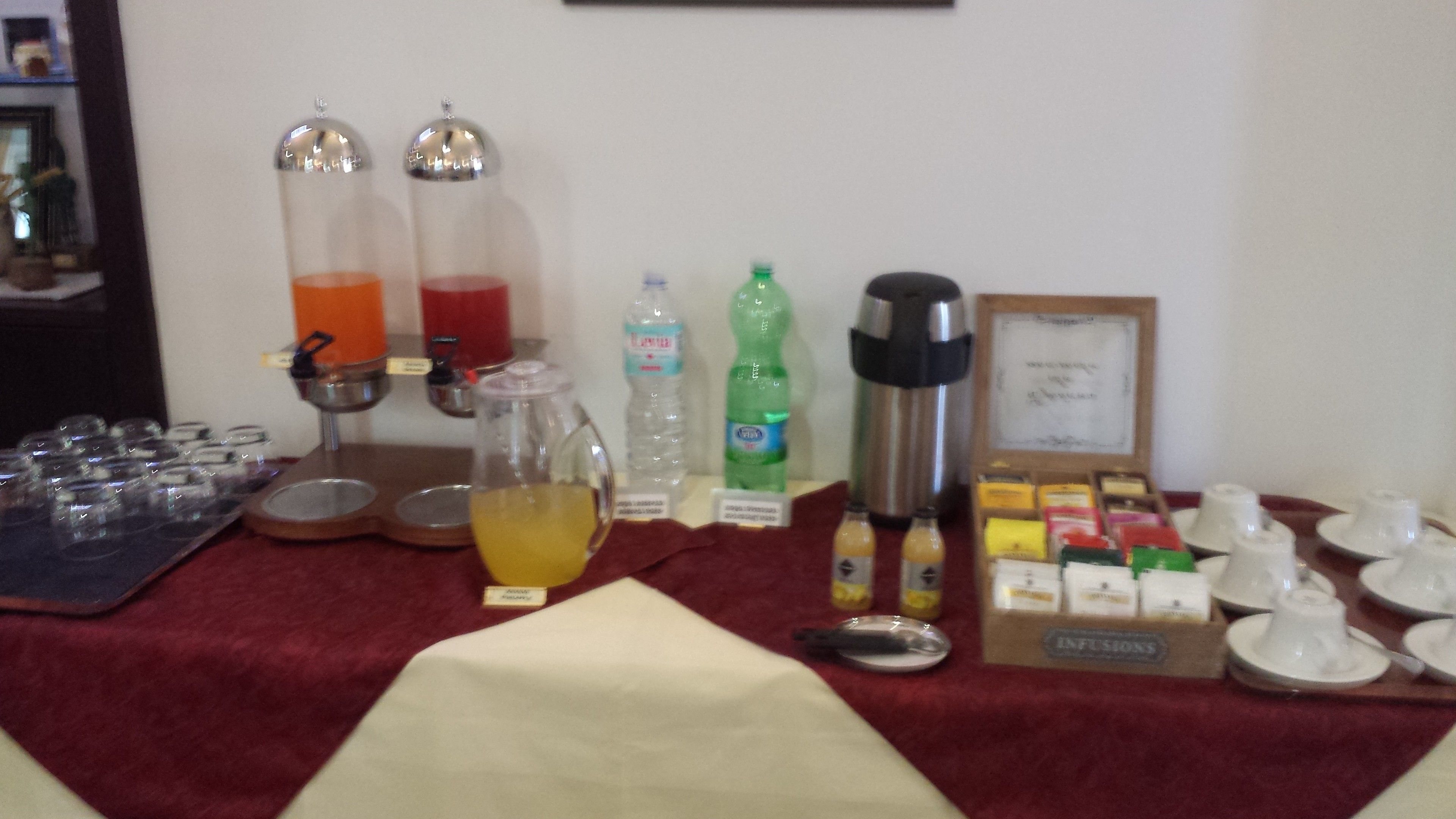 daily buffet breakfast (eur 5 per person)