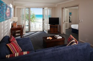 Seashells Two Bedroom Apartment | Living area | 50-inch Smart TV with digital channels, TV