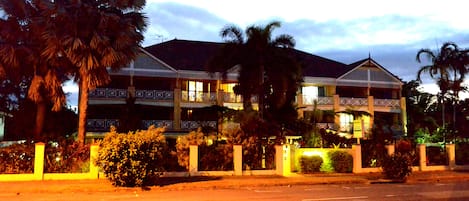 Front of property – evening/night