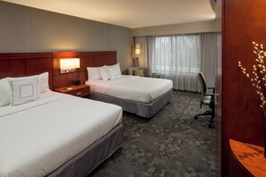 Executive Room, 2 Queen Beds | Desk, laptop workspace, blackout drapes, soundproofing - Courtyard Marriott Lafayette (Lafayette)