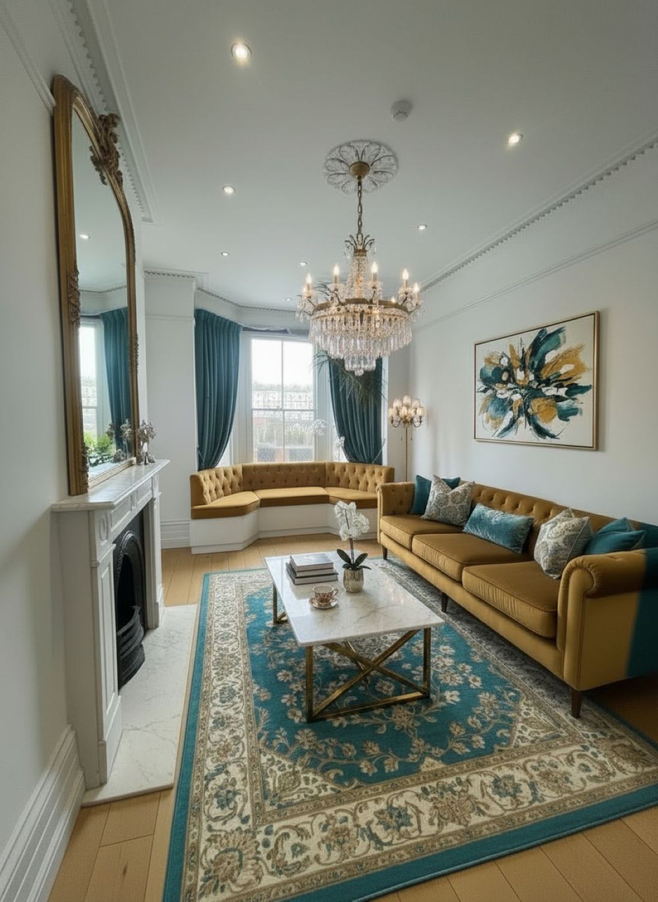 منزل فاخر | منطقة المعيشة | تلفزيون بشاشة مسطحة، مشغل دي في دي، وحدة شحن آي بود