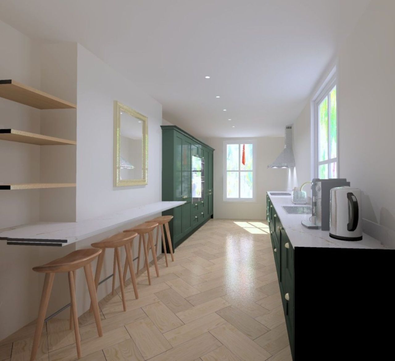 Luxury House | Private kitchen | Coffee/tea maker, electric kettle, high chair