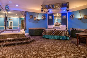 Blue Romantic Theme Suite with Jetted Tub & Fireplace | View from room