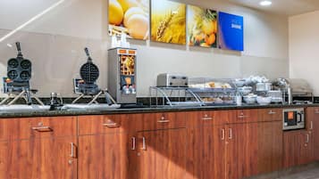 Free daily buffet breakfast
