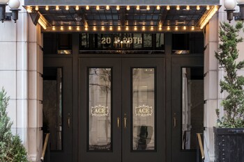 Hotel exterior and entrance at Ace Hotel New York