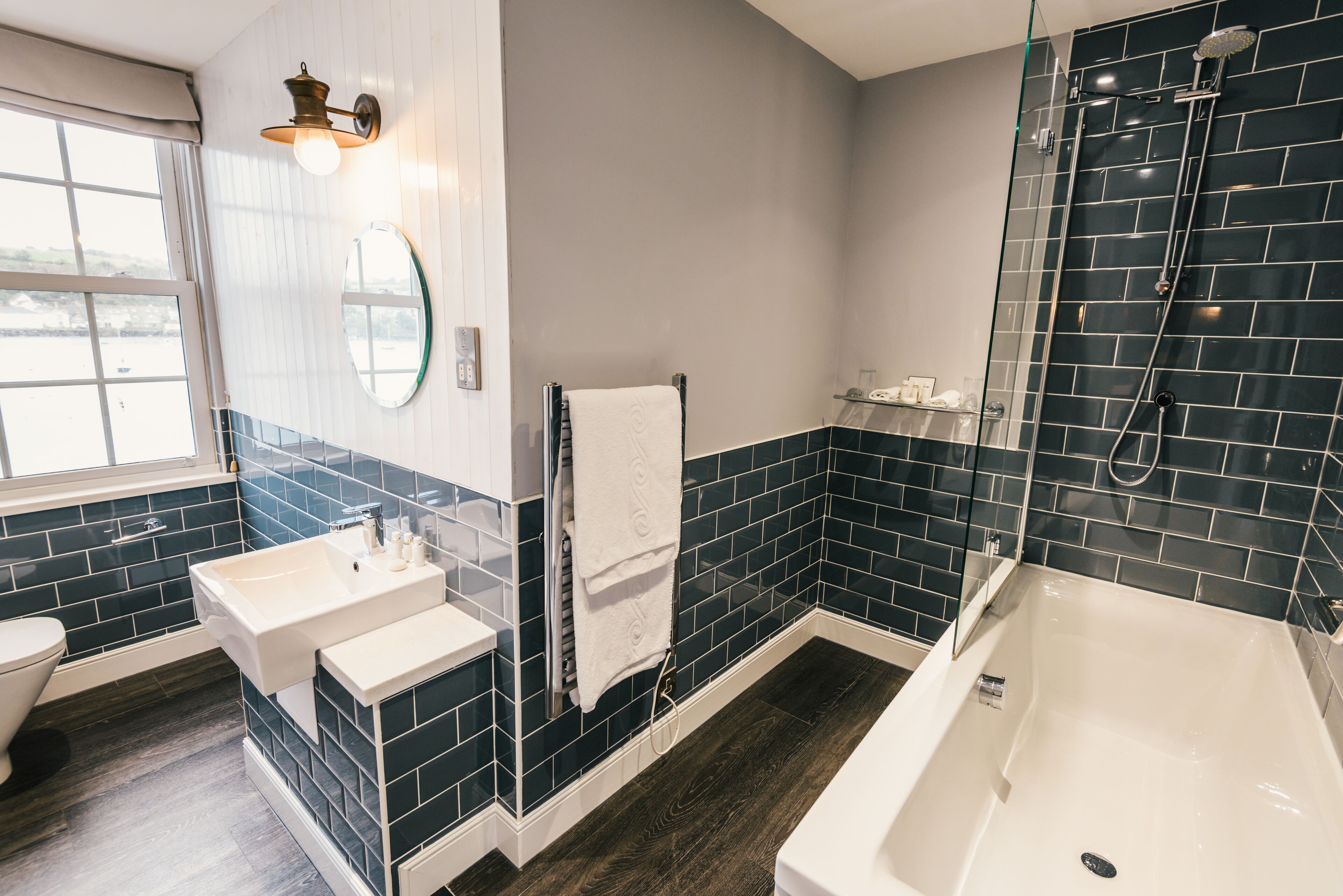 free toiletries, hair dryer, bathrobes, towels