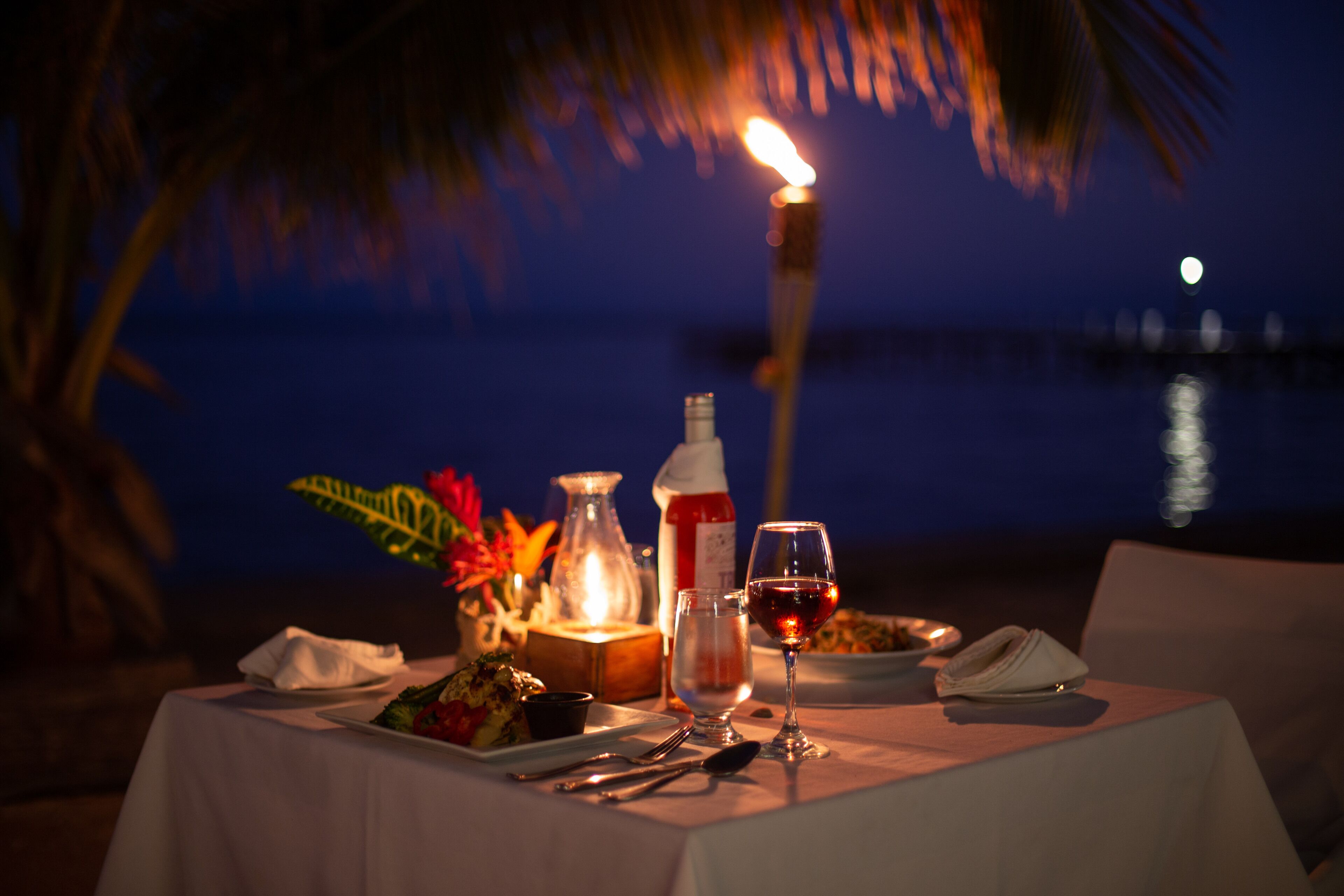 lunch, dinner served; international cuisine, beach views