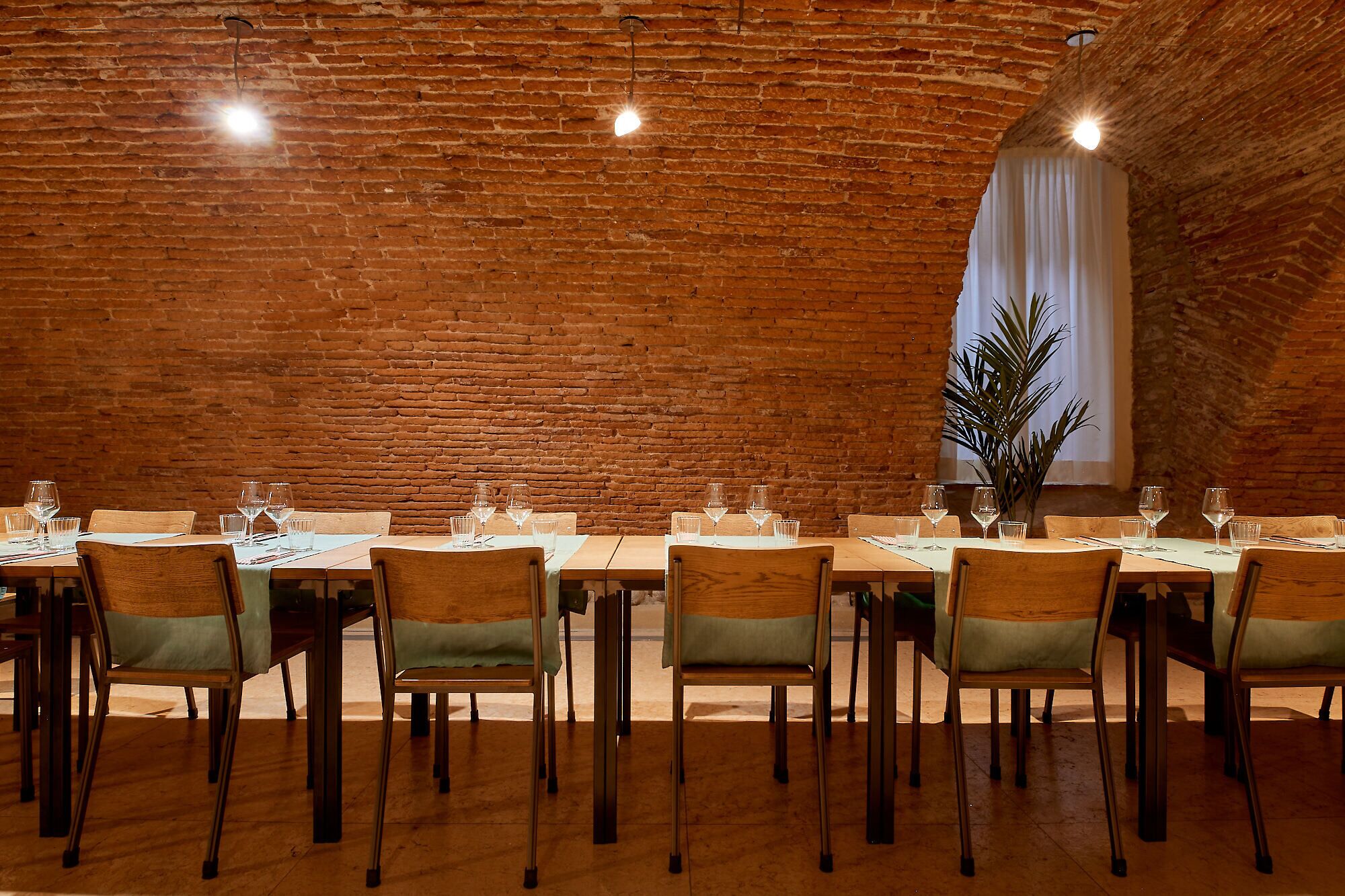 italian cuisine, garden views