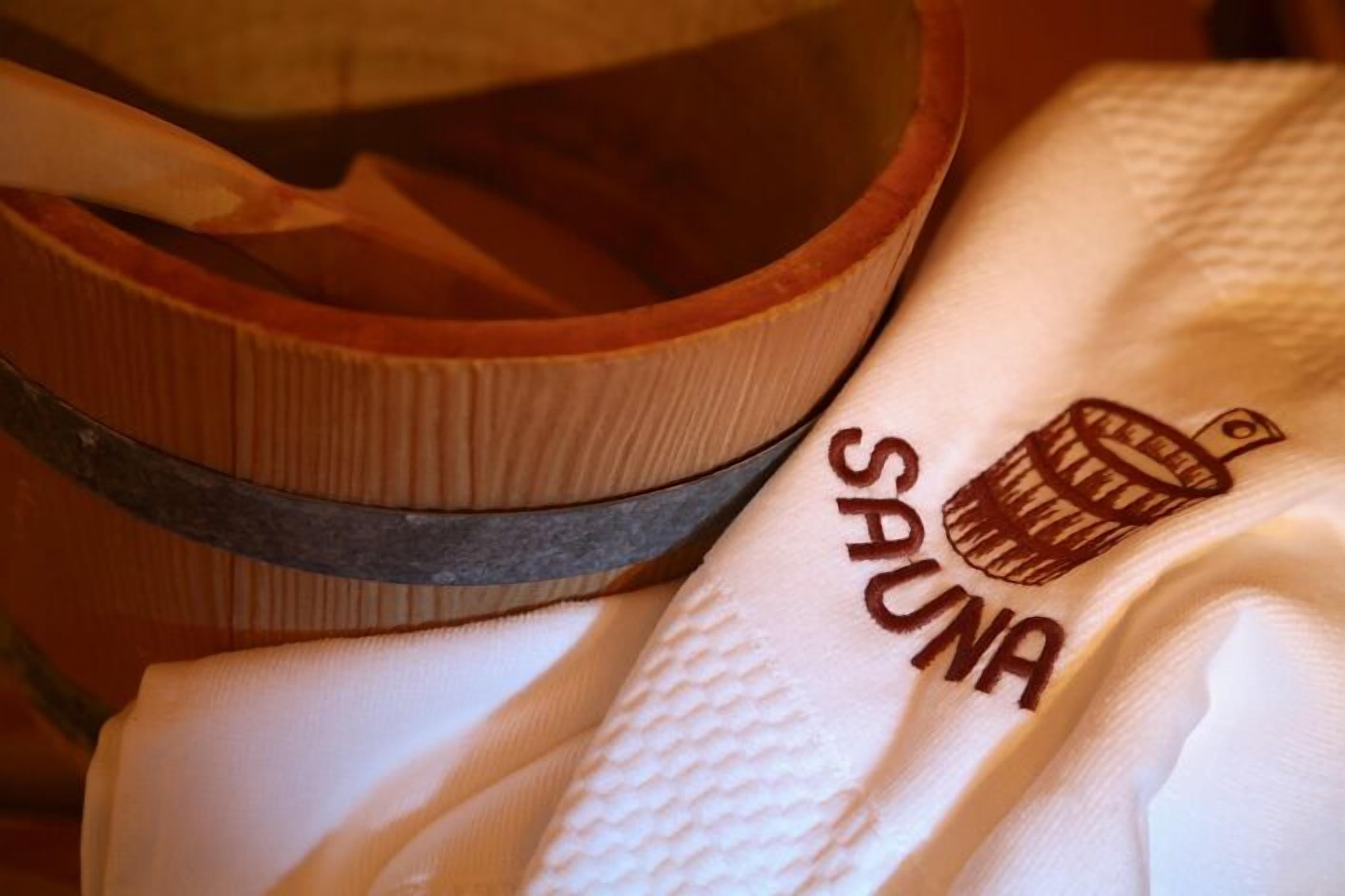 sauna, facials, massages