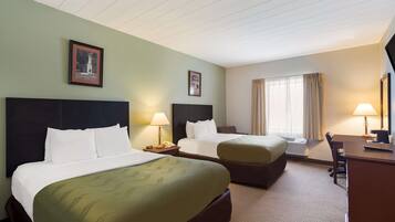 Room, 2 Queen Beds, Non Smoking | Premium bedding, pillowtop beds, in-room safe, desk